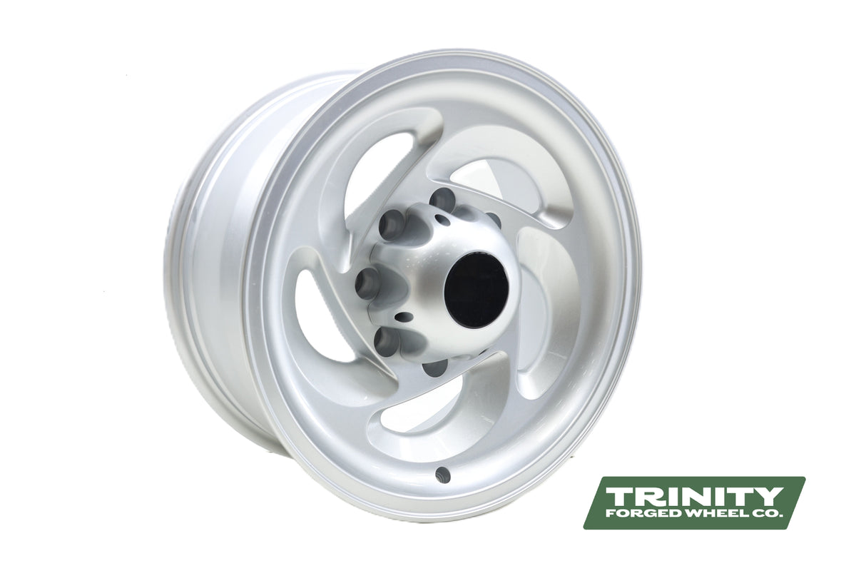 Thunderbolt - 17"x8" 8x6.5" Silver Forged Wheel & Cap