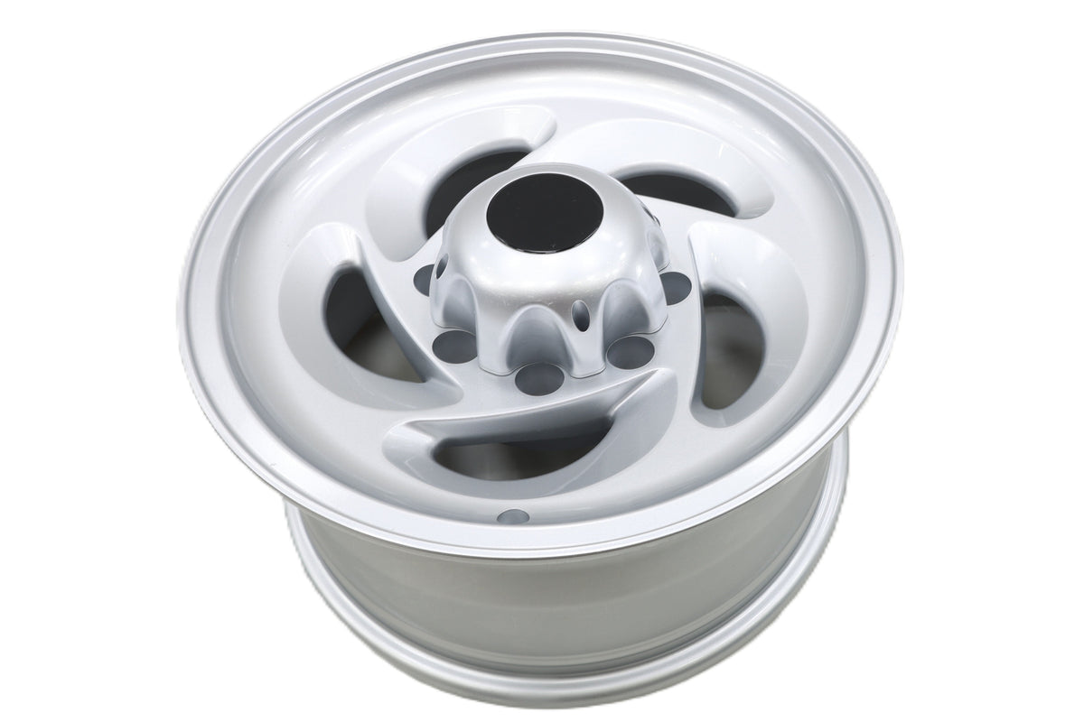 Thunderbolt - 17"x8" 8x6.5" Silver Forged Wheel & Cap