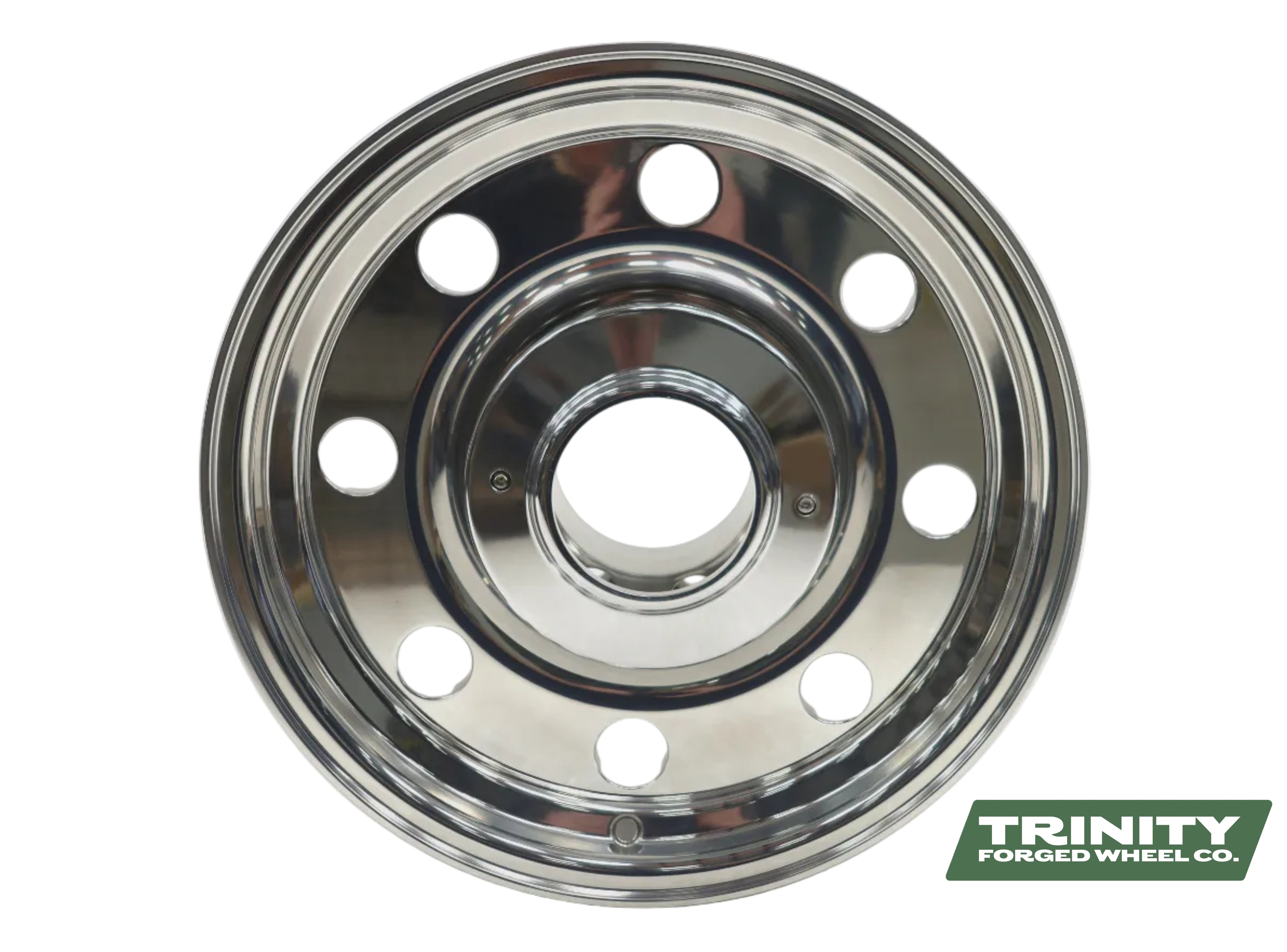 17"x9" 8-Hole Polished Wheel & Center Cap 8x6.5" TF-008-OBS