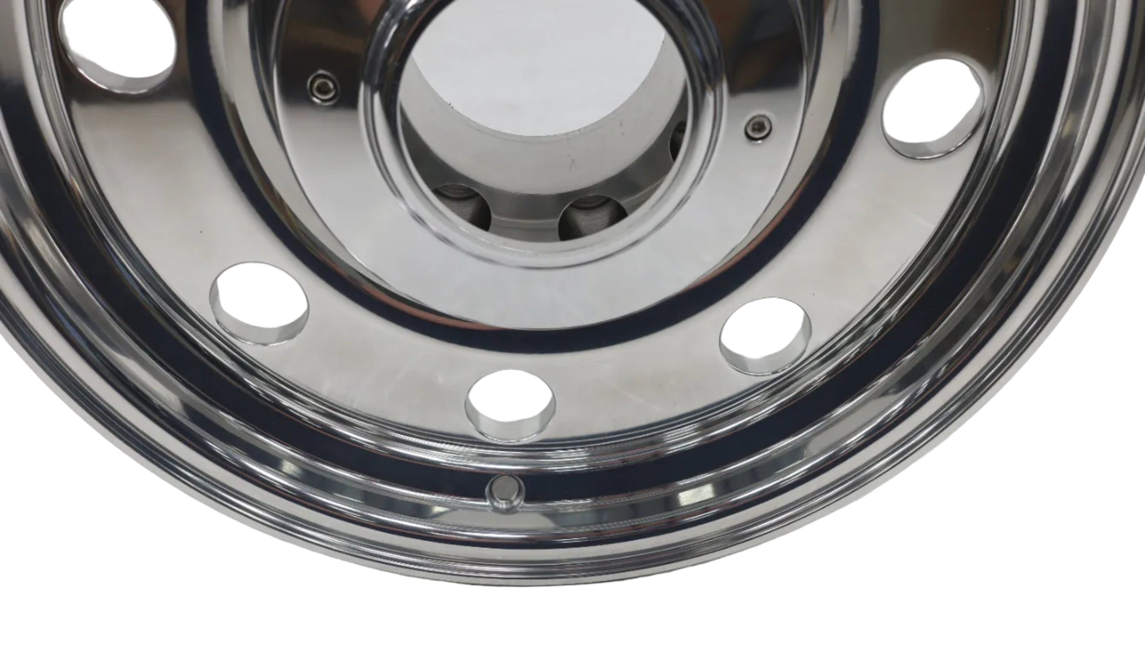 17"x9" 8-Hole Polished Wheel & Center Cap 8x6.5" TF-008-OBS