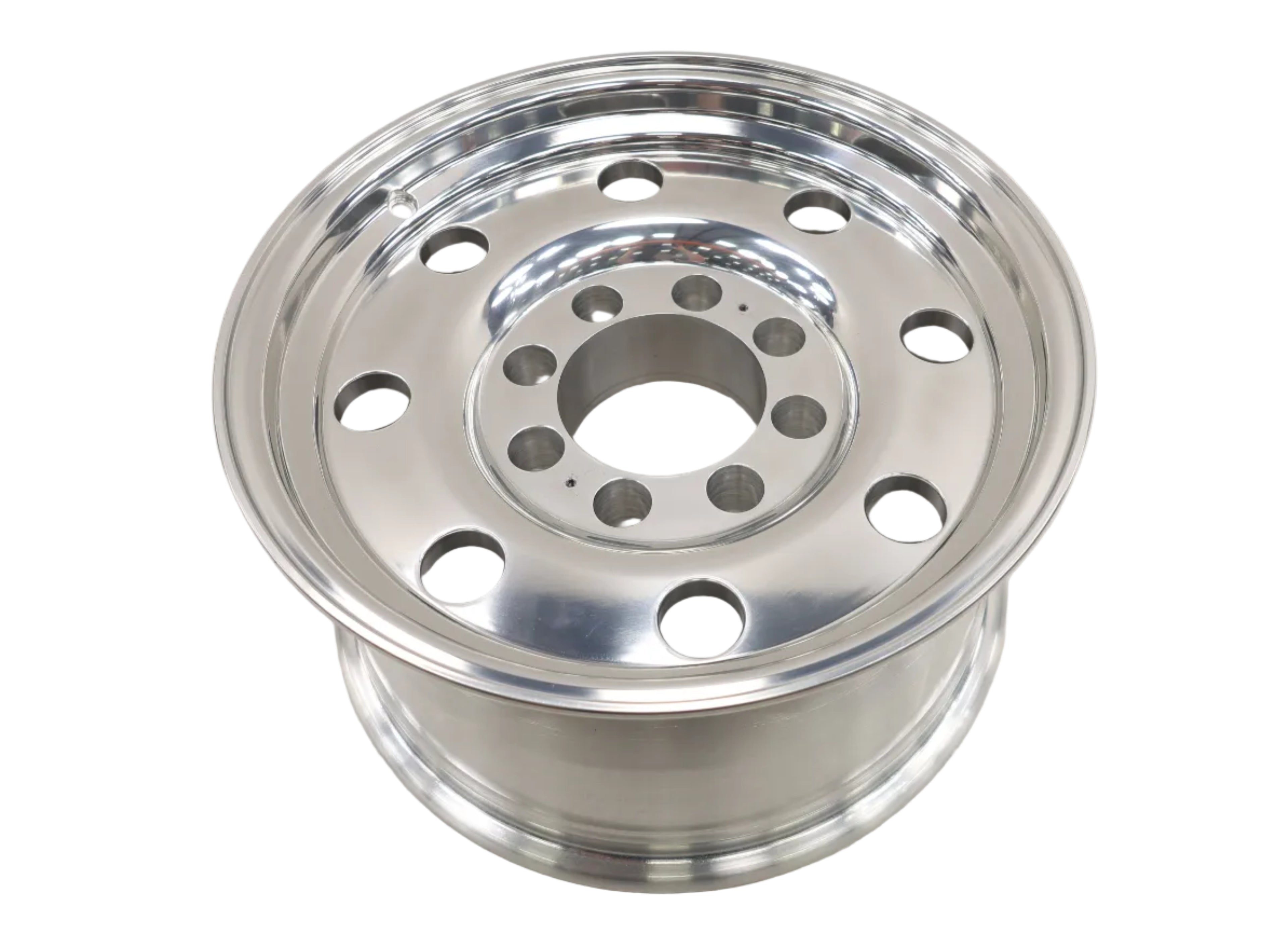 17"x9" 8-Hole Polished Wheel & Center Cap 8x6.5" TF-008-OBS